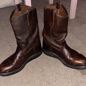 Men's Brown Leather Boots RedWing Pecos